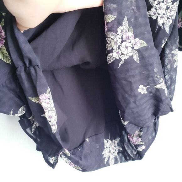 Heartloom Anthea Long Sleeve Black Floral‎ Mini Dress - Picture 11 of 12